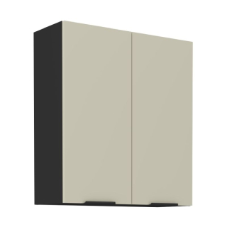 Horná skrinka, 80cm, cashmere, čierna, ARAKA 80 G-90 2F