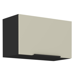 Horná skrinka, 60cm, cashmere, čierna, ARAKA 60 GU-36 1F