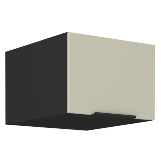 Horná skrinka, 50cm, cashmere, čierna, ARAKA 50 NAGU-36 1F