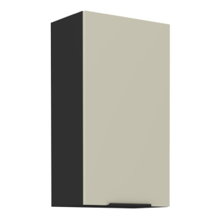 Horná skrinka, 50cm, cashmere, čierna, ARAKA 50 G-90 1F