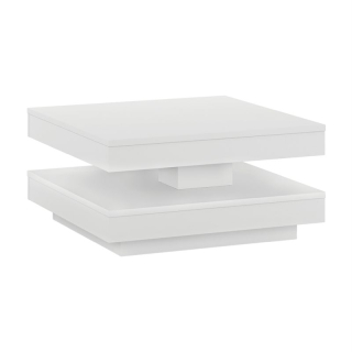 Konferenčný stolík, 70x70cm, biely, MANDY