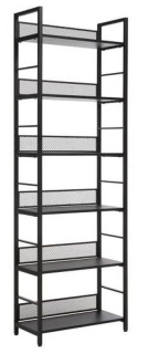 Regál, 60cm, čierny, Signal, RAW R6