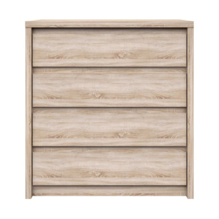 Komoda, 87cm, 4-zásuvková, dub sonoma, NORTY TYP 21 4S