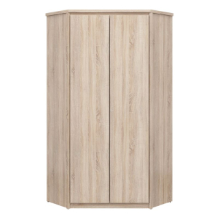 Rohová skriňa, 101cm, kombinovaná, dub sonoma, NORTY TYP 27 2D