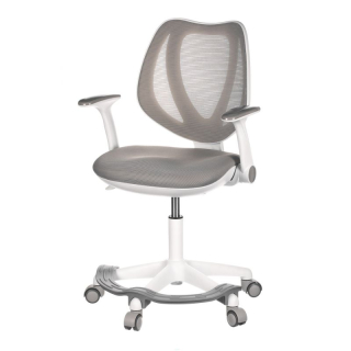 Detská stolička, sivá, sieťovina, 120 kg, KA-C806 GREY