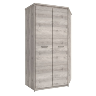 Rohová skriňa, 86cm, kombinovaná, gaštan nairobi, JESI 2D