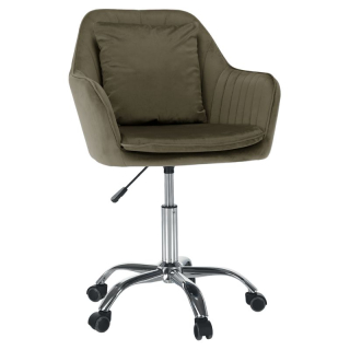 Kancelárske kreslo, sivohnedá Taupe látka, KLIAN