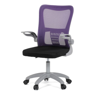 Detská stolička, fialová, sieťovina, 120 kg, KA-K2008 PUR