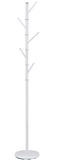 Vešiak na chodbu, 175cm, biely kov, DUKE