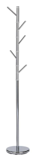 Vešiak na chodbu, 175cm, kov, chróm, DUKE