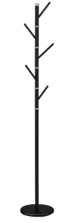 Vešiak na chodbu, 175cm, kov, čierny, DUKE