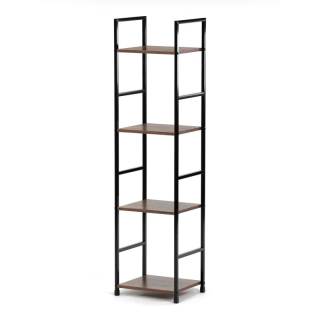 Regál, 29cm, kov, MDF, staré drevo, GD-214 OLW