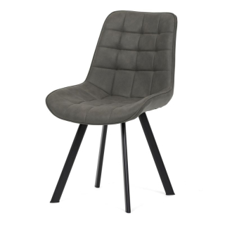 Jedálenská stolička, sivá, vintage, látka, HC-V3066 GREY3