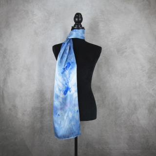 Hodvábny šál LIMITED_21, Vyrobený na Slovensku, 175 x 45cm