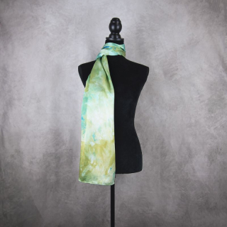Hodvábny šál LIMITED_25, Vyrobený na Slovensku, 175 x 45cm