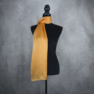 Hodvábny šál ORANŽOVÝ, Vyrobený na Slovensku, 175 x 45cm