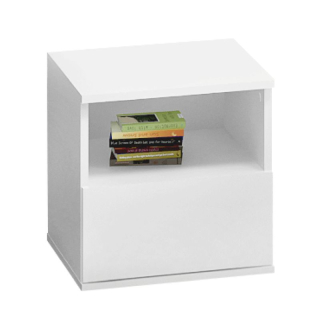 Nočný stolík, 40cm, biely, DOLI