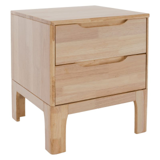 Nočný stolík, 40cm, masív, prírodný, FERB