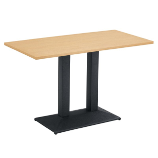 Jedálenský bistro stôl, 120x60cm, DTD, dub, čierny, RINALDO TYP 2