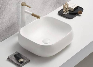 Umývadlo na dosku, 45cm, biele, NIKA