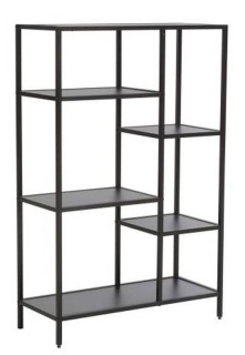 Regál, 70cm, policový, čierny, Signal, COSTA B