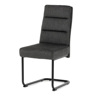Jedálenská stolička, sivá, látka, DCL-P3107 GREY2
