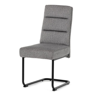 Jedálenská stolička, sivá, látka, DCL-P3107 SIL2