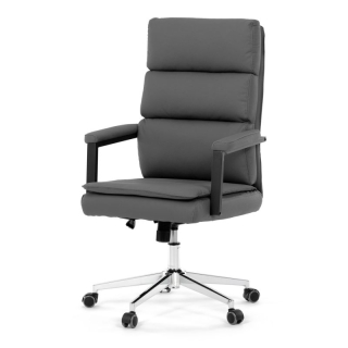 Kancelárske kreslo, sivá, ekokoža, 120 kg, KA-D8104 GREY
