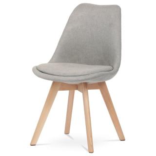 Jedálenská stolička, béžová, látka, CT-751 LAN2