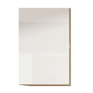 Horná skrinka, 30cm, biely lesk, dub sonoma, pravá, LINE G 30