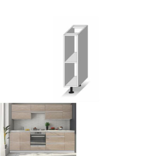 Spodná skrinka otvorená, 20cm, biela, LINE D 20