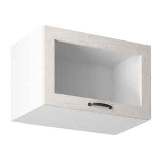 Horná skrinka, 60cm, biela, sosna nordická, ROYAL G60KSN