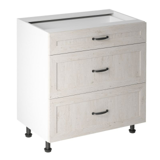 Spodná skrinka, 80cm, biela, sosna nordická, ROYAL D80S3