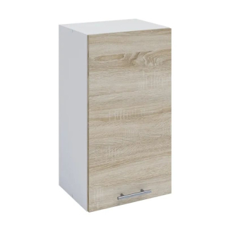 Horná skrinka, 40cm, biela, dub sonoma, pravá, FABIANA W-40