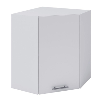 Horná skrinka rohová, 60cm, biela, pravá, FABIANA W-60N