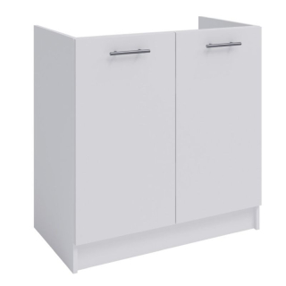 Spodná skrinka drezová, 80cm, biela, FABIANA S-80ZL