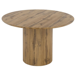 Jedálenský stôl, okrúhly 120cm, MDF, dub, MAHIR TYP 2