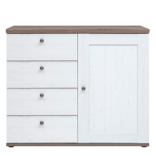 Komoda, 103cm, borovica canyon, dub sonoma trufel, TEINA KOM4S1D