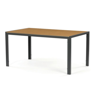 Záhradný stôl 150x89cm, kov, polywood, hnedý, AZT-S1215 OAK