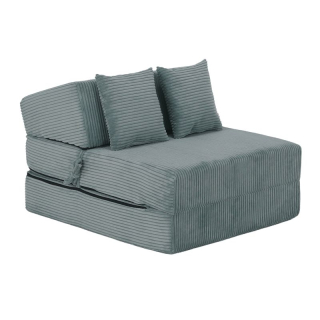 Skladací matrac/kreslo, 2v1, mentolová, PELOS