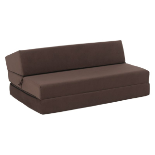 Skladací matrac/kreslo, 2v1, hnedá Taupe, VEDIS