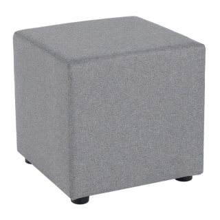 Taburet, 40cm, sivá látka Twist, REGOR