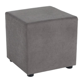 Taburet, 40cm, sivá látka Alova, REGOR