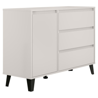 Komoda, 110cm, kombinovaná, kašmír, BOGAN NEW 1D3S