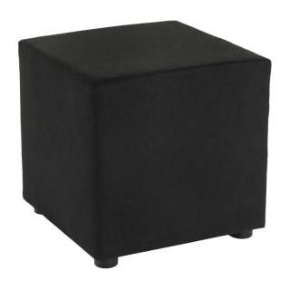 Taburet, 40cm, čierna látka Alova, REGOR