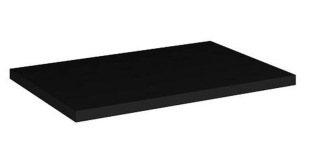 Kúpeľňová doska, 60cm, čierna, NOVA BLACK 89-60