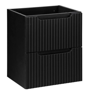 Skrinka pod umývadlo, 50cm, čierna, NOVA BLACK 82-50-2S