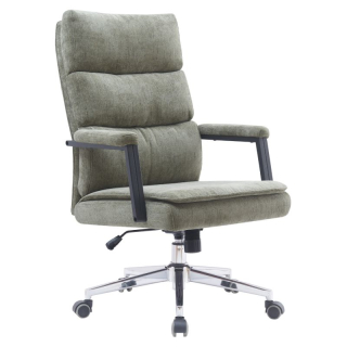 Kancelárske kreslo, zelená látka, ZAVIER