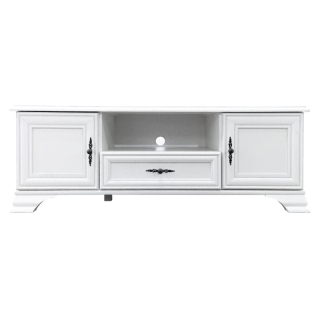 TV stolík, 144cm, alpská biela, KENTAK RTV2D1S