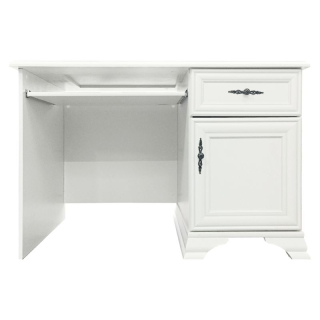 PC stôl, 117x74cm, alpská biela, KENTAK BIU1D1S